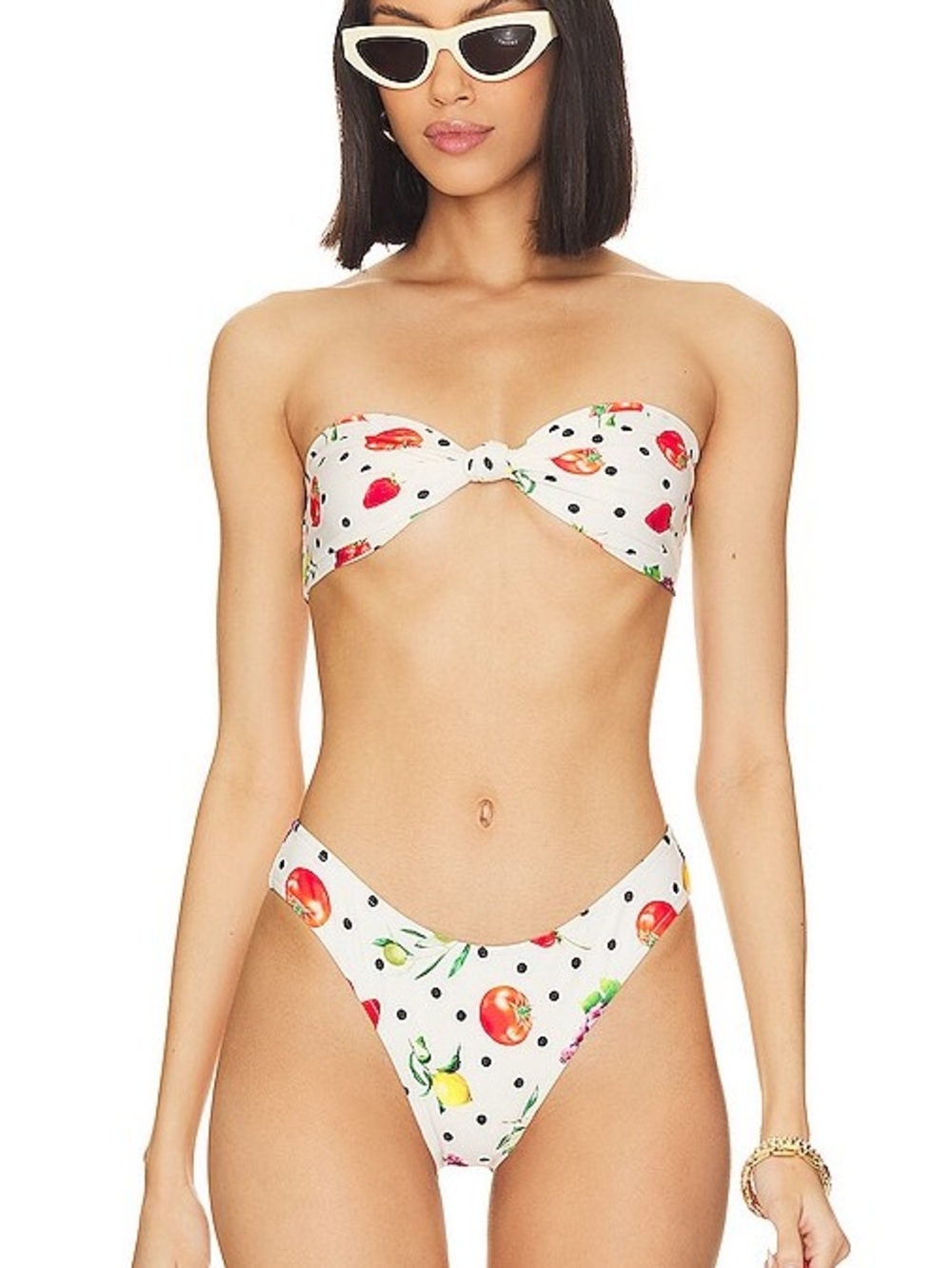 WeWoreWhat "Fruits off"  Bandeau Bikini Set